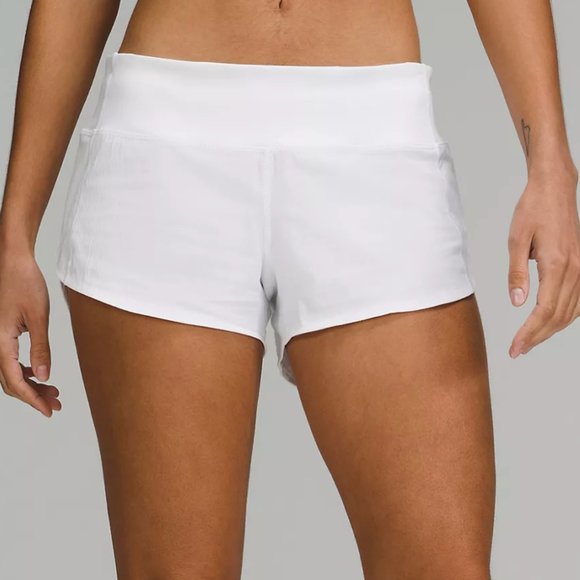 Speed Up Low-Rise Lined Short 2.5" in White - Picture 1 of 4